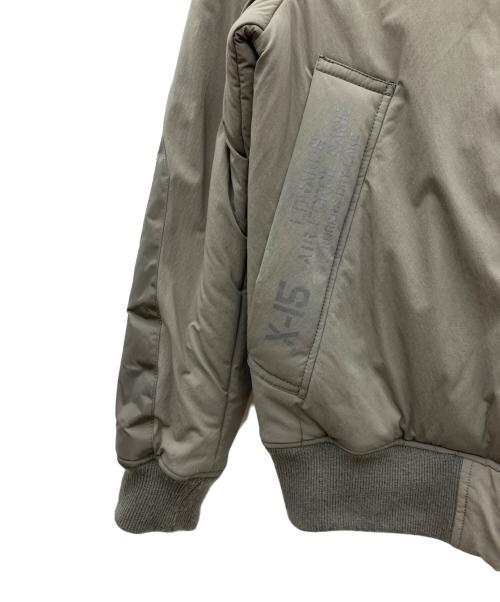 AVIREX（アヴィレックス）AVIREX (アヴィレックス) ミックスファブリックボンバージャケット カーキ サイズ:SIZE Mの古着・服飾アイテム