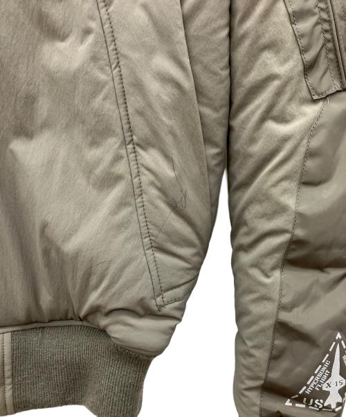 AVIREX（アヴィレックス）AVIREX (アヴィレックス) ミックスファブリックボンバージャケット カーキ サイズ:SIZE Mの古着・服飾アイテム