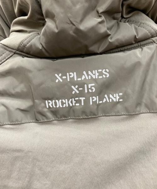 AVIREX（アヴィレックス）AVIREX (アヴィレックス) ミックスファブリックボンバージャケット カーキ サイズ:SIZE Mの古着・服飾アイテム