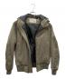 中古・古着 AVIREX (アヴィレックス) ミックスファブリックボンバージャケット カーキ サイズ:SIZE M：5000円