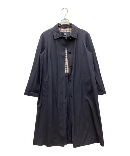 BURBERRY LONDON（バーバリーロンドン）BURBERRY LONDON (バーバリーロンドン) ステンカラーコート ネイビー サイズ:40の古着・服飾アイテム
