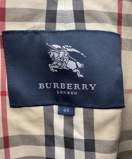 BURBERRY LONDON（バーバリーロンドン）BURBERRY LONDON (バーバリーロンドン) ステンカラーコート ネイビー サイズ:40の古着・服飾アイテム