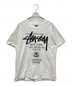 stussyステューシー）の古着「ロゴTシャツ」｜ホワイト