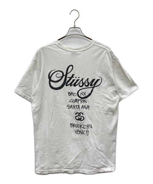 stussy（ステューシー）stussy (ステューシー) ロゴTシャツ ホワイト サイズ:Ｌの古着・服飾アイテム