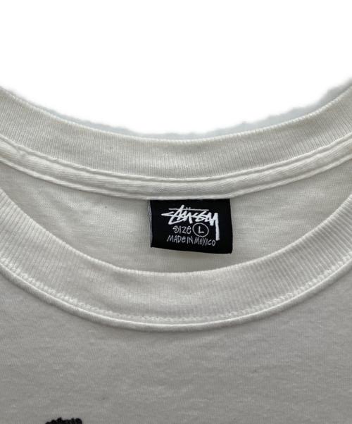 stussy（ステューシー）stussy (ステューシー) ロゴTシャツ ホワイト サイズ:Ｌの古着・服飾アイテム
