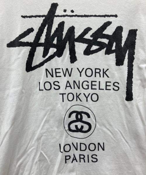 stussy（ステューシー）stussy (ステューシー) ロゴTシャツ ホワイト サイズ:Ｌの古着・服飾アイテム