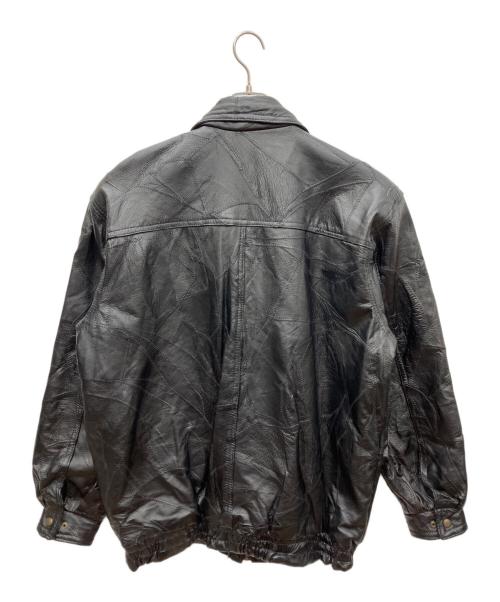 GENUINE LEATHER（ジェニュインレザー）GENUINE LEATHER (ジェニュインレザー) レザージャケット ブラック サイズ:2Xの古着・服飾アイテム