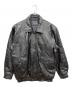 GENUINE LEATHER（ジェニュインレザー）の古着「レザージャケット」｜ブラック