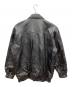 GENUINE LEATHER (ジェニュインレザー) レザージャケット ブラック サイズ:2X：5000円