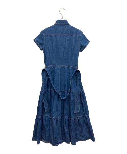 POLO RALPH LAUREN（ポロ・ラルフローレン）POLO RALPH LAUREN (ポロ・ラルフローレン) デニム半袖ワンピース インディゴの古着・服飾アイテム