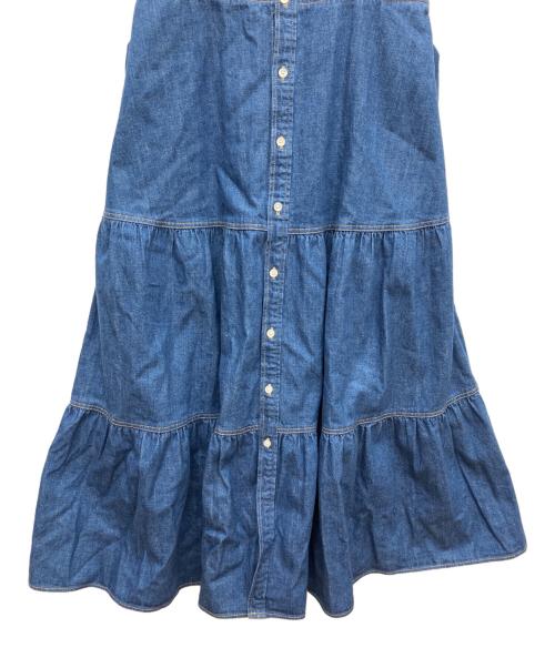 POLO RALPH LAUREN（ポロ・ラルフローレン）POLO RALPH LAUREN (ポロ・ラルフローレン) デニム半袖ワンピース インディゴの古着・服飾アイテム