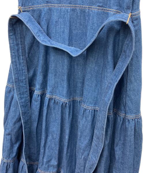 POLO RALPH LAUREN（ポロ・ラルフローレン）POLO RALPH LAUREN (ポロ・ラルフローレン) デニム半袖ワンピース インディゴの古着・服飾アイテム