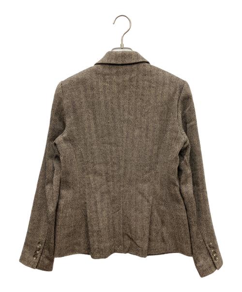 LAUREN RALPH LAUREN（ローレンラルフローレン）LAUREN RALPH LAUREN (ローレンラルフローレン) テーラードジャケット ブラウン サイズ:SIZE 2の古着・服飾アイテム