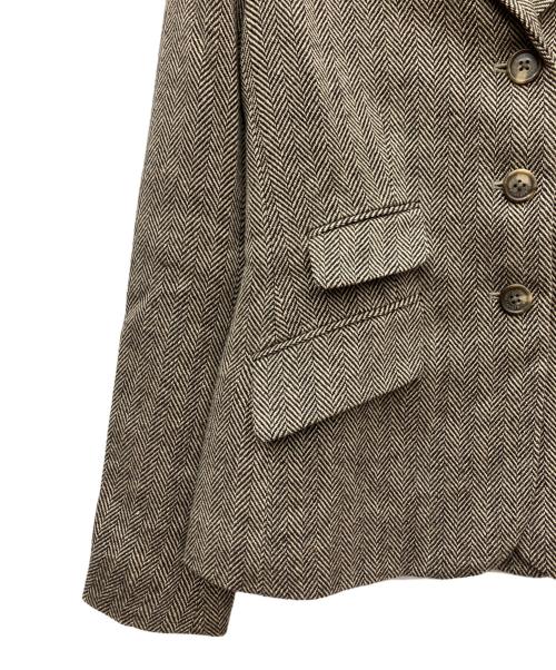 LAUREN RALPH LAUREN（ローレンラルフローレン）LAUREN RALPH LAUREN (ローレンラルフローレン) テーラードジャケット ブラウン サイズ:SIZE 2の古着・服飾アイテム
