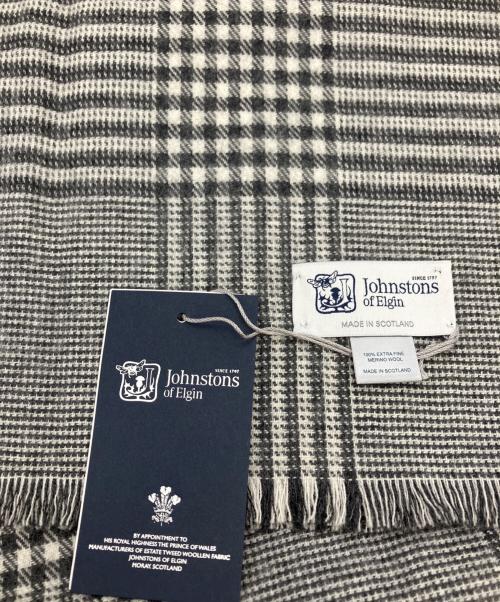 JOHNSTONS OF ELGIN（ジョンストンズオブエルガン）JOHNSTONS OF ELGIN (ジョンストンズオブエルガン) ストール グレー 未使用品の古着・服飾アイテム