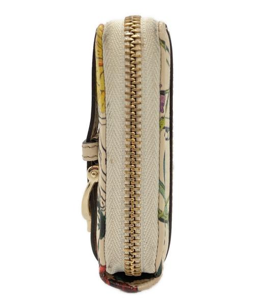 GUCCI（グッチ）GUCCI (グッチ) ラウンドファスナー長財布 ベージュの古着・服飾アイテム