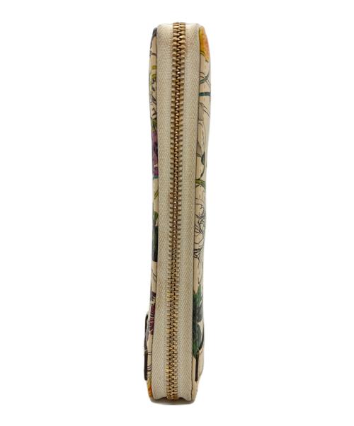 GUCCI（グッチ）GUCCI (グッチ) ラウンドファスナー長財布 ベージュの古着・服飾アイテム