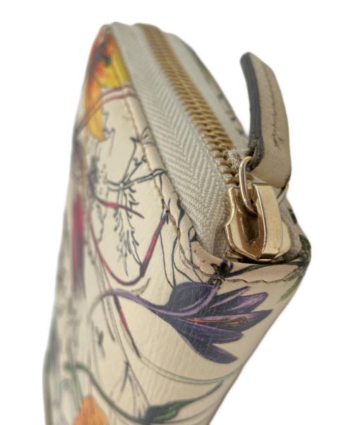 GUCCI（グッチ）GUCCI (グッチ) ラウンドファスナー長財布 ベージュの古着・服飾アイテム