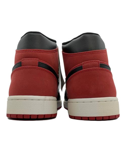 NIKE（ナイキ）NIKE (ナイキ) AIR JORDAN1 MID レッド×ブラック サイズ:SIZE 30cm 未使用品の古着・服飾アイテム