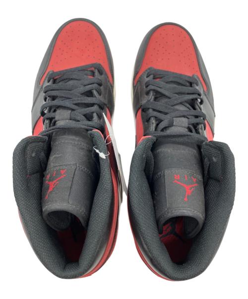 NIKE（ナイキ）NIKE (ナイキ) AIR JORDAN1 MID レッド×ブラック サイズ:SIZE 30cm 未使用品の古着・服飾アイテム