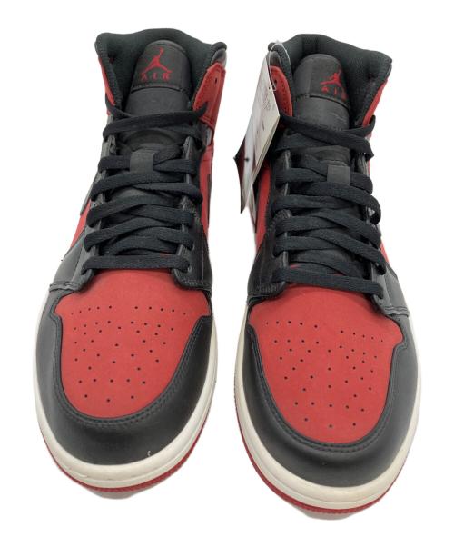 NIKE（ナイキ）NIKE (ナイキ) AIR JORDAN1 MID レッド×ブラック サイズ:SIZE 30cm 未使用品の古着・服飾アイテム