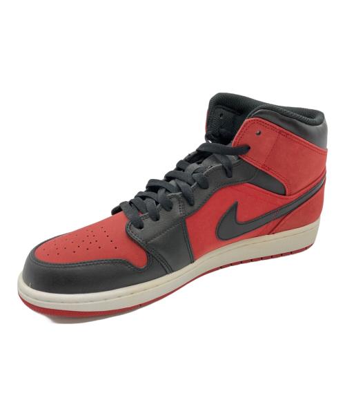NIKE（ナイキ）NIKE (ナイキ) AIR JORDAN1 MID レッド×ブラック サイズ:SIZE 30cm 未使用品の古着・服飾アイテム