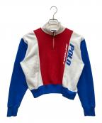 POLO SPORTポロスポーツ）の古着「quarter zip RACING PULLOVER」｜ホワイト