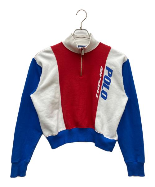 POLO SPORT（ポロスポーツ）POLO SPORT (ポロスポーツ) quarter zip RACING PULLOVER ホワイト サイズ:Sの古着・服飾アイテム
