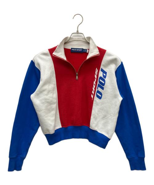 POLO SPORT（ポロスポーツ）POLO SPORT (ポロスポーツ) quarter zip RACING PULLOVER ホワイト サイズ:Sの古着・服飾アイテム