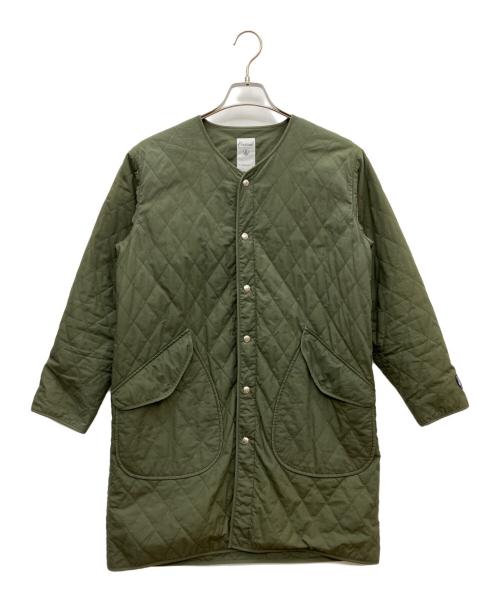 ORCIVAL（オーシバル）ORCIVAL (オーシバル) インサレーションキルトノーカラーコート カーキ サイズ:1の古着・服飾アイテム