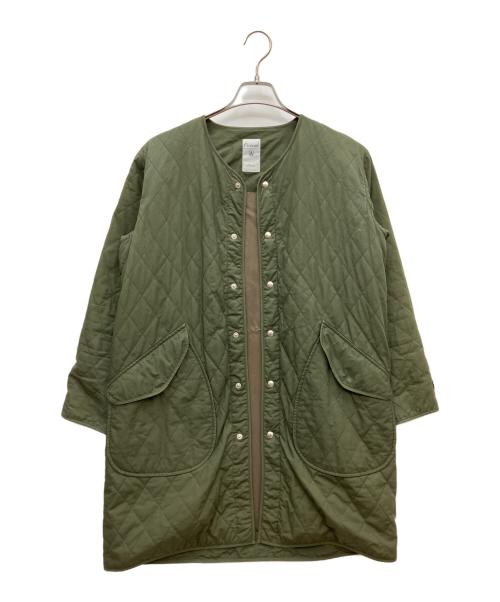 ORCIVAL（オーシバル）ORCIVAL (オーシバル) インサレーションキルトノーカラーコート カーキ サイズ:1の古着・服飾アイテム