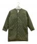 ORCIVAL（オーシバル）の古着「インサレーションキルトノーカラーコート」｜カーキ