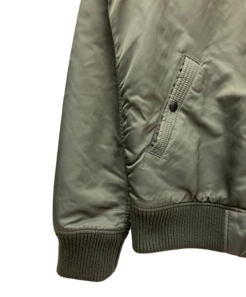 ALPHA（アルファ）ALPHA (アルファ) フーデットリブジャケット カーキ サイズ:XLの古着・服飾アイテム