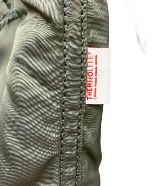 ALPHA（アルファ）ALPHA (アルファ) フーデットリブジャケット カーキ サイズ:XLの古着・服飾アイテム