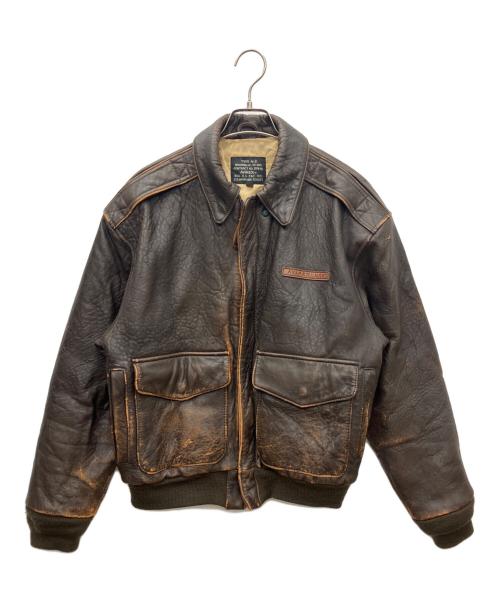 AVIREX（アヴィレックス）AVIREX (アヴィレックス) A-2フライトジャケット ブラウン サイズ:XSの古着・服飾アイテム