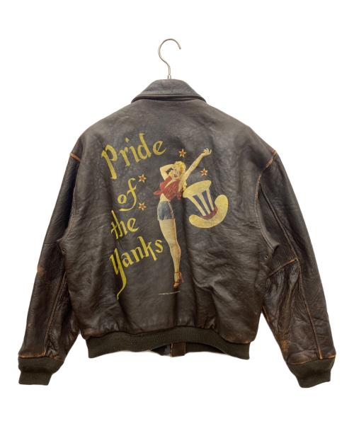 AVIREX（アヴィレックス）AVIREX (アヴィレックス) A-2フライトジャケット ブラウン サイズ:XSの古着・服飾アイテム