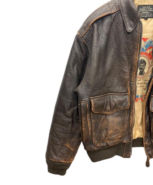 AVIREX（アヴィレックス）AVIREX (アヴィレックス) A-2フライトジャケット ブラウン サイズ:XSの古着・服飾アイテム