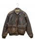 AVIREX（アヴィレックス）の古着「A-2フライトジャケット」｜ブラウン
