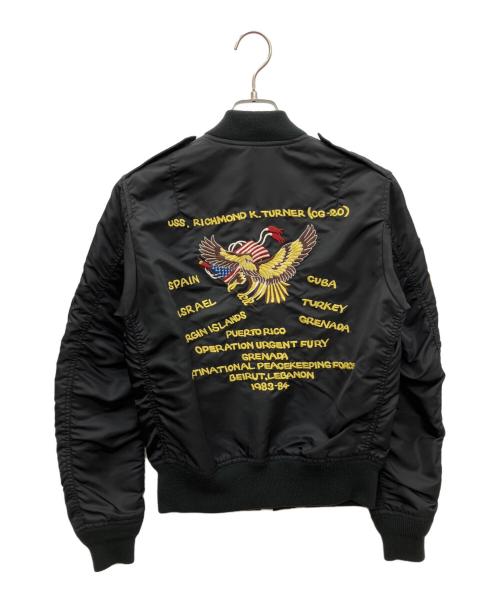 AVIREX（アヴィレックス）AVIREX (アヴィレックス) MA-1ジャケット ブラック サイズ:SIZE Freeの古着・服飾アイテム