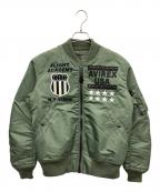 AVIREXアヴィレックス）の古着「MA-1ジャケット」｜グリーン