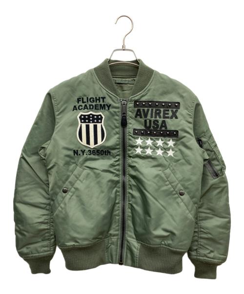 AVIREX（アヴィレックス）AVIREX (アヴィレックス) MA-1ジャケット グリーン サイズ:Mの古着・服飾アイテム