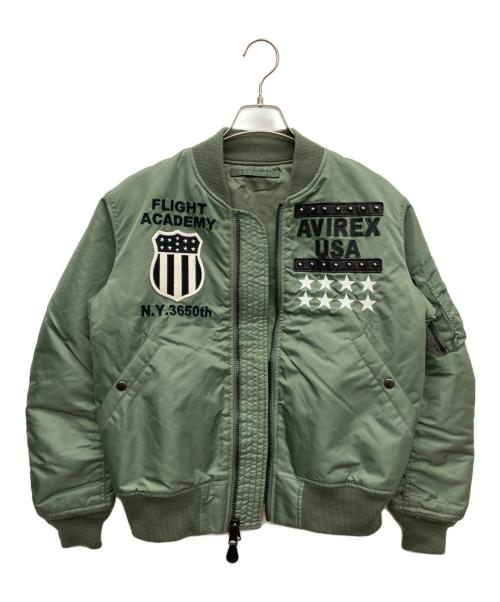 AVIREX（アヴィレックス）AVIREX (アヴィレックス) MA-1ジャケット グリーン サイズ:Mの古着・服飾アイテム