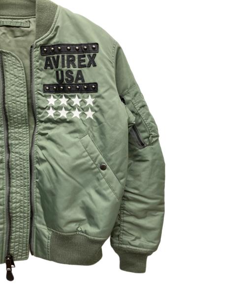 AVIREX（アヴィレックス）AVIREX (アヴィレックス) MA-1ジャケット グリーン サイズ:Mの古着・服飾アイテム