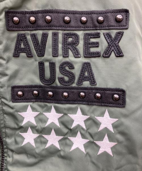 AVIREX（アヴィレックス）AVIREX (アヴィレックス) MA-1ジャケット グリーン サイズ:Mの古着・服飾アイテム