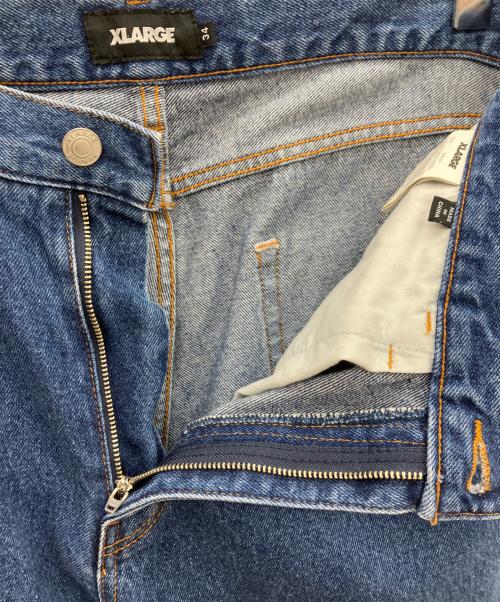 X-LARGE（エクストララージ）X-LARGE (エクストララージ) ワッペンデニムパンツ インディゴ サイズ:34の古着・服飾アイテム