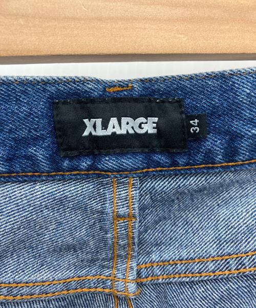 X-LARGE（エクストララージ）X-LARGE (エクストララージ) ワッペンデニムパンツ インディゴ サイズ:34の古着・服飾アイテム