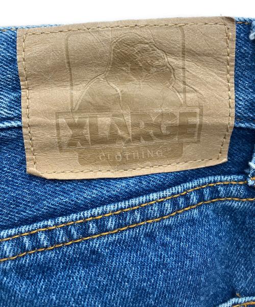 X-LARGE（エクストララージ）X-LARGE (エクストララージ) ワッペンデニムパンツ インディゴ サイズ:34の古着・服飾アイテム