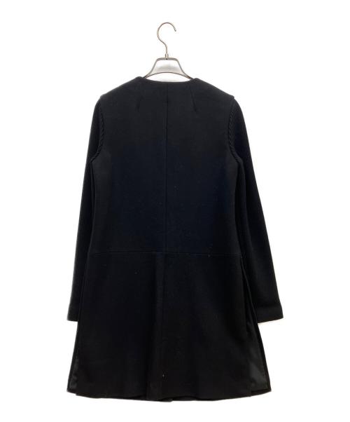 theory（セオリー）theory (セオリー) ノーカラーコート ブラック サイズ:Sの古着・服飾アイテム