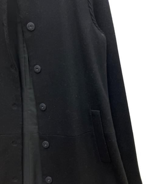 theory（セオリー）theory (セオリー) ノーカラーコート ブラック サイズ:Sの古着・服飾アイテム