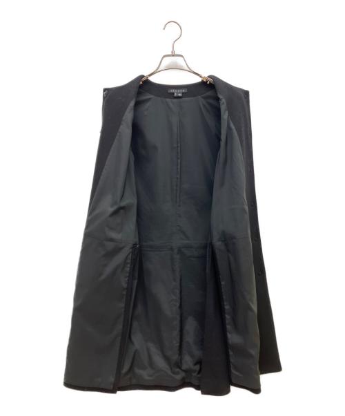 theory（セオリー）theory (セオリー) ノーカラーコート ブラック サイズ:Sの古着・服飾アイテム